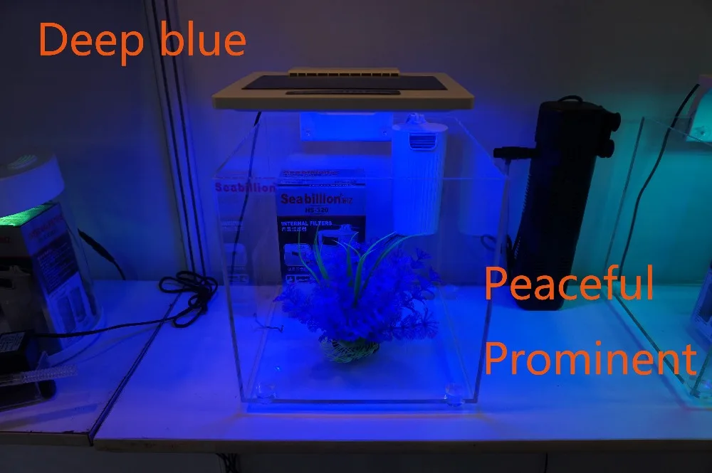 quadrate mini Aquarium acrylic fish tank cube with led high light lamp
