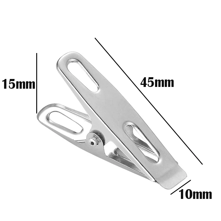 Поставка прищепок для одежды из нержавеющей стали, маленькие прищепки для носков, брюк, нижнего белья