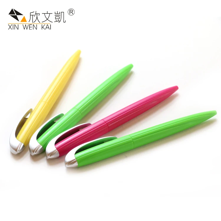 
New Design Stationery Promotion Plastic Writing Ballpoint Pens With Clip ballpen w design 