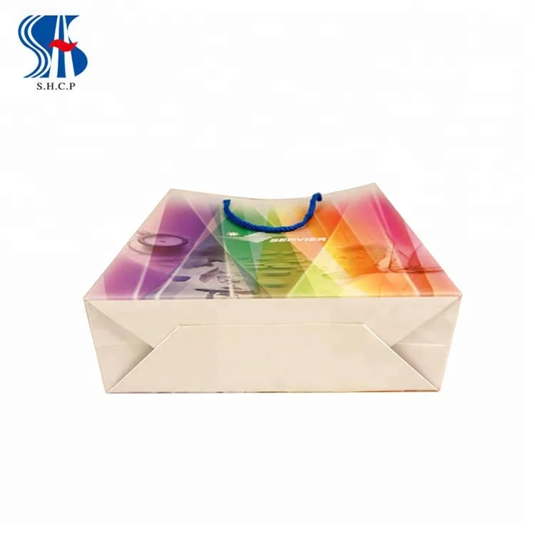 
Hot Sale Colourful Fashion Shopping Gift Paper Packing Bag 