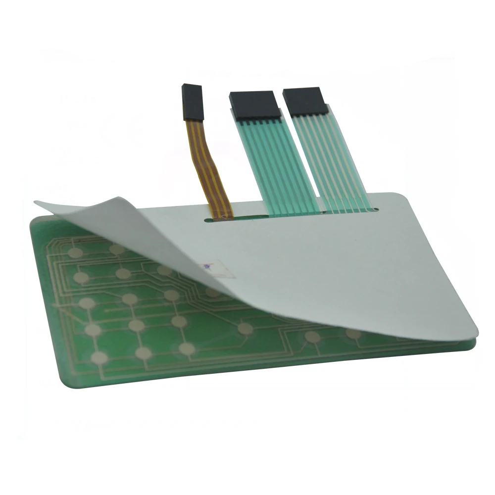 Плоские ключи поли купол-тактильные Серебряный Flex EL подсветкой мембранный переключатель для Индастирал инструменты управления