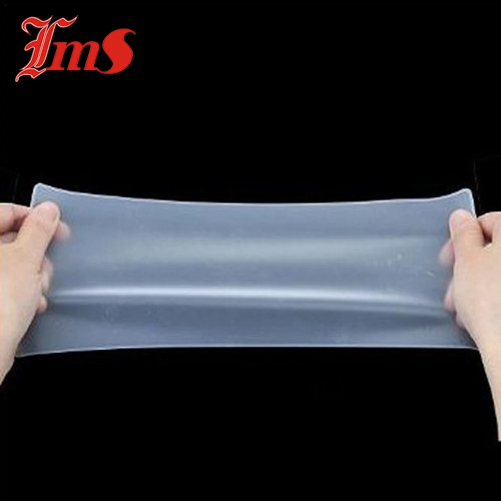Transparent Self-Adhesive Silicone Rubber Membrane Pads for Vacuum Press
