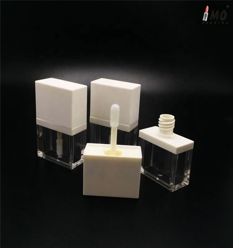 2019 new arrival 6ml square clear lip gloss tube fashion hot sale lip gloss container
