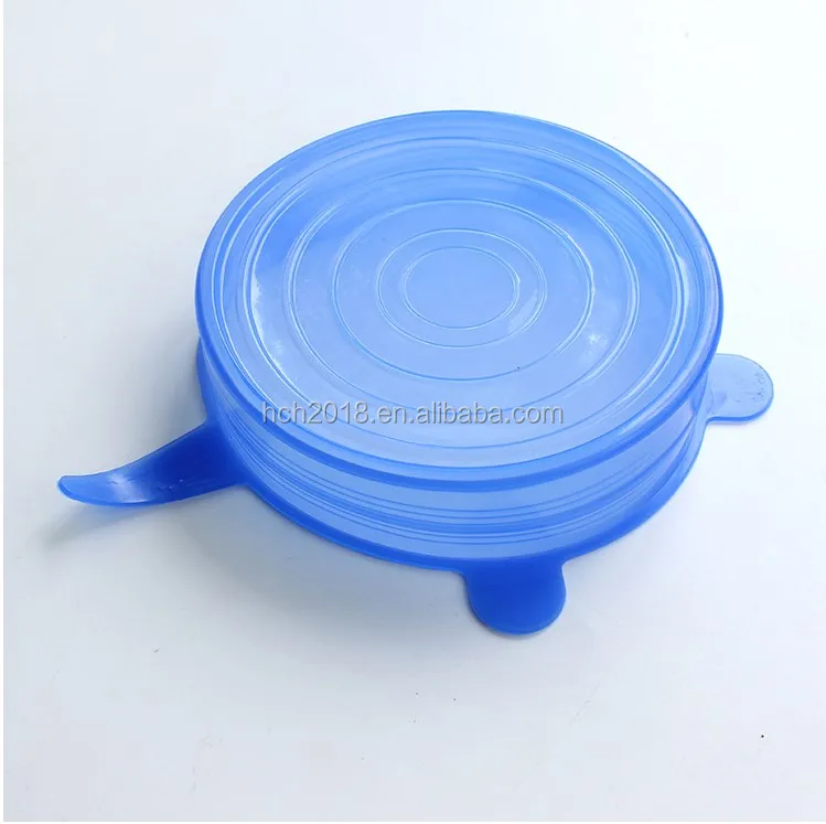 6 упаковок на заказ, универсальные крышки для чашек многоразового использования, мягкие силиконовые растягивающиеся крышки