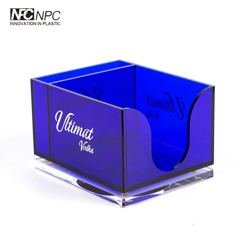 Rectangle ABS Plastic Bar Caddy Napkin Holder Bar Caddy Supplies