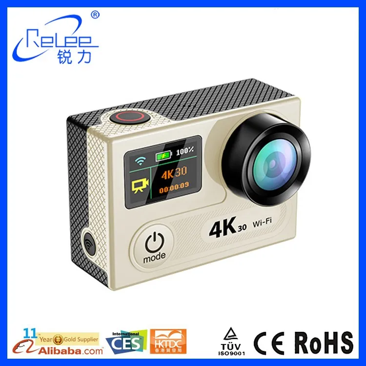 Новый producr 2016 Амба A12 Чипсет 4k @ 30fps Настоящее yi 4 К действий видеокамеры