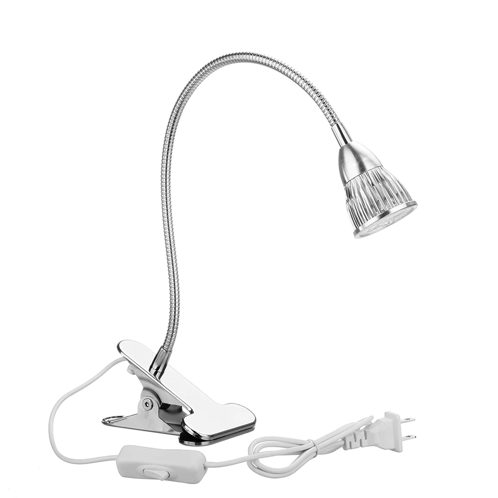 360 Degree Flexible Head Clip Plant Lamp indoor garden full spectrum cob led grow light
