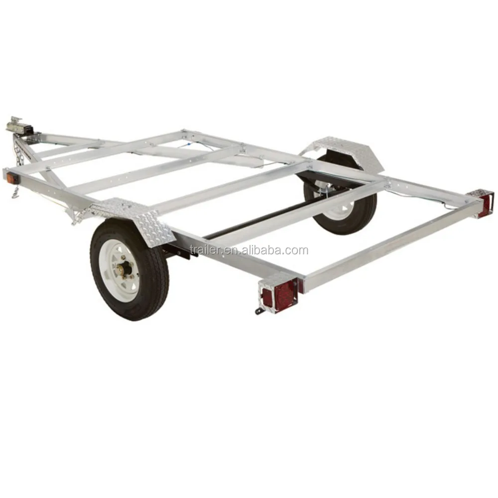 Большой Рыболовный каяк охотничий мотоцикл алюминиевый Универсальный автомобильный прицеп Алюминиевый напольный комплект 4 фута x 8 футов