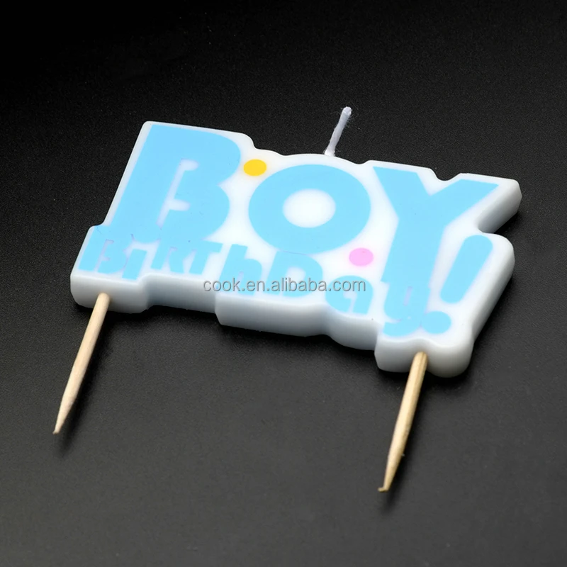 
2020 Multi-Colored Boy Birthday Candles wax 