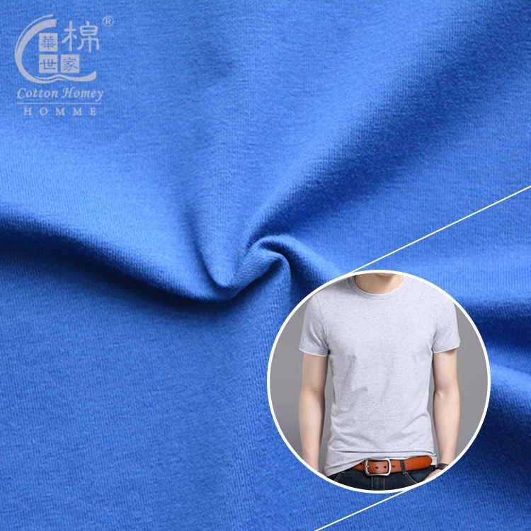 Mercerized 60/2 Warp Knitting Garment fabric 100% Cotton Single Stocklot Jersey Knit Fabric