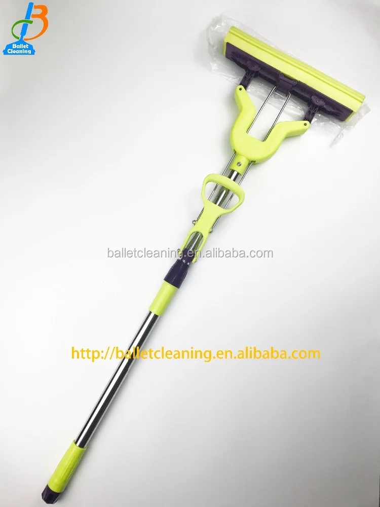 wet cleaning dust cloth folding PVA squeezing mop floor cleaner mop easy cleaning water absorbent sponge mop