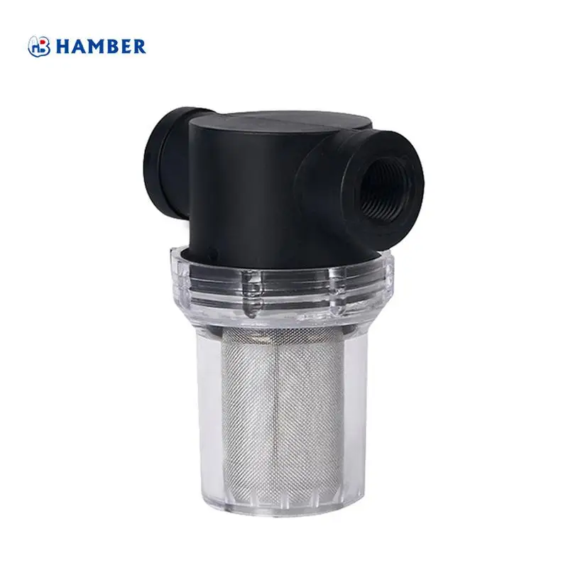 Garden farm water treatment purifier high flow pump mesh automatic main line clear pipe filter water strainer for water tank