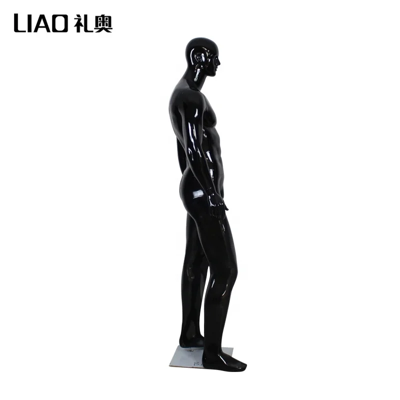 Brand New dummy abstract head men mannequin dress form Black gold color male mannequins