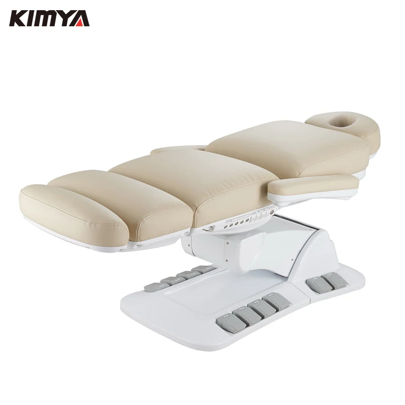Germany Japan commercial sex heavy duty adjustable height metal frame power lift 3 section spa electric massage table