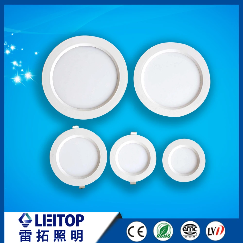 IP44 round led panel light 3w 6w 8w dimmable led light panel SMD slim led panel aluminum