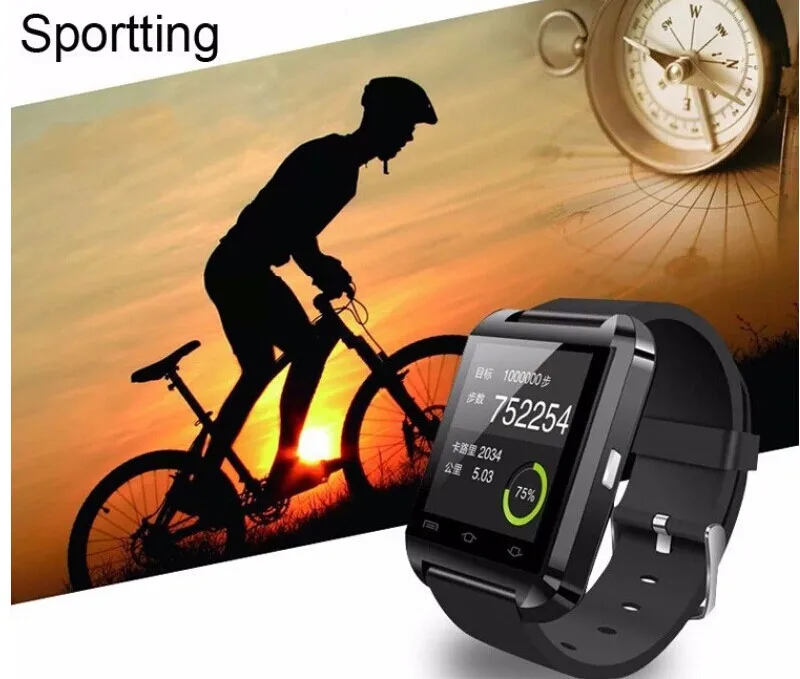 2017 Bluetooth Смарт Часы андроид smartwatch u8 умный часы для потоковой передачи мультимедиа