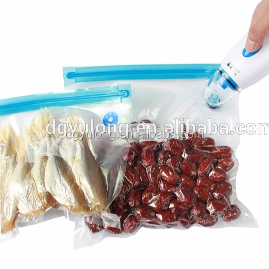 Manual Vacuum Sealer For Food With Reusable Vacuum Sealer Bags