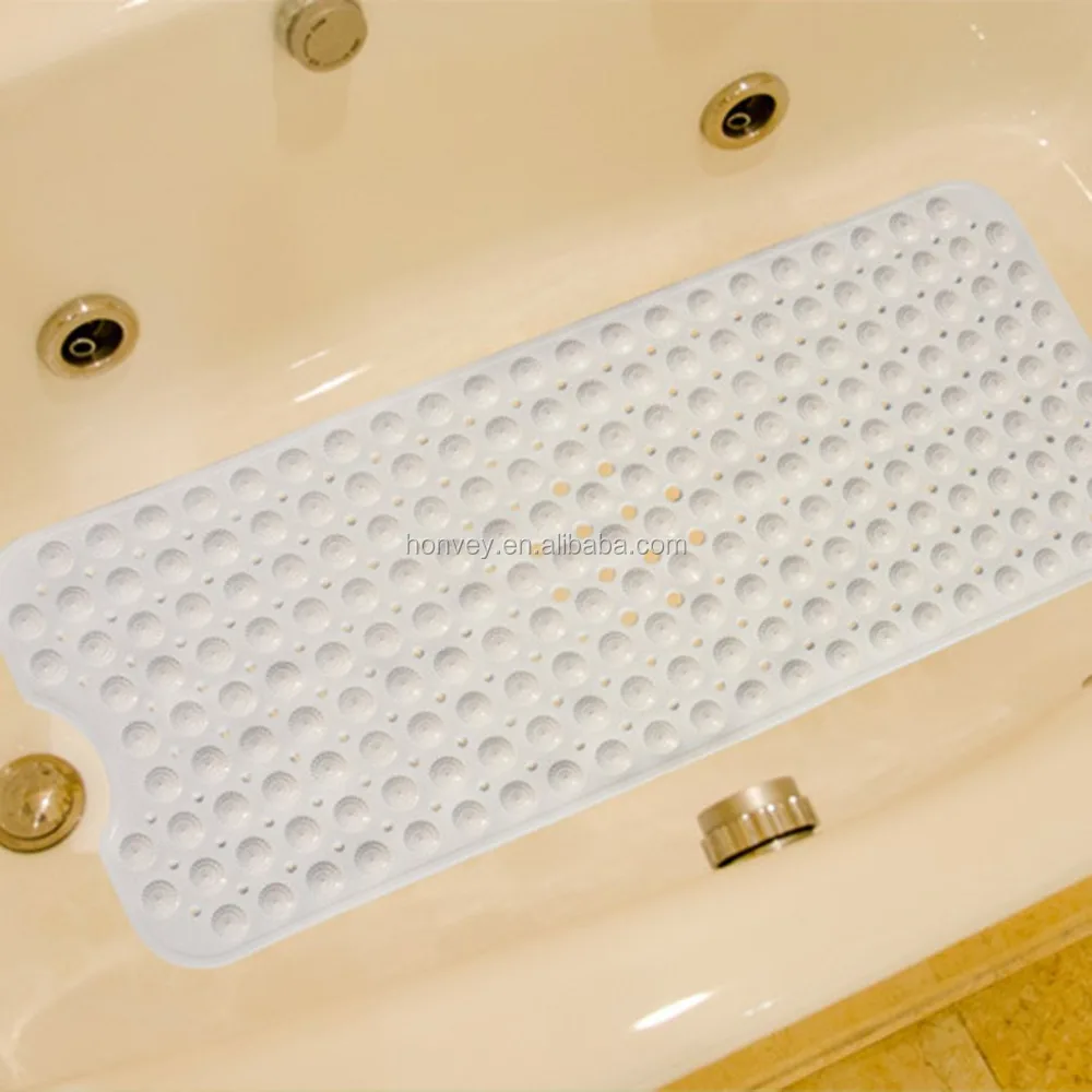 
40*100cm PVC Large Bathtub Non-Slip Floor Mats Anti-bacterial Antiskid Bathroom Bath Mats With Suction Cups Superior Grip 