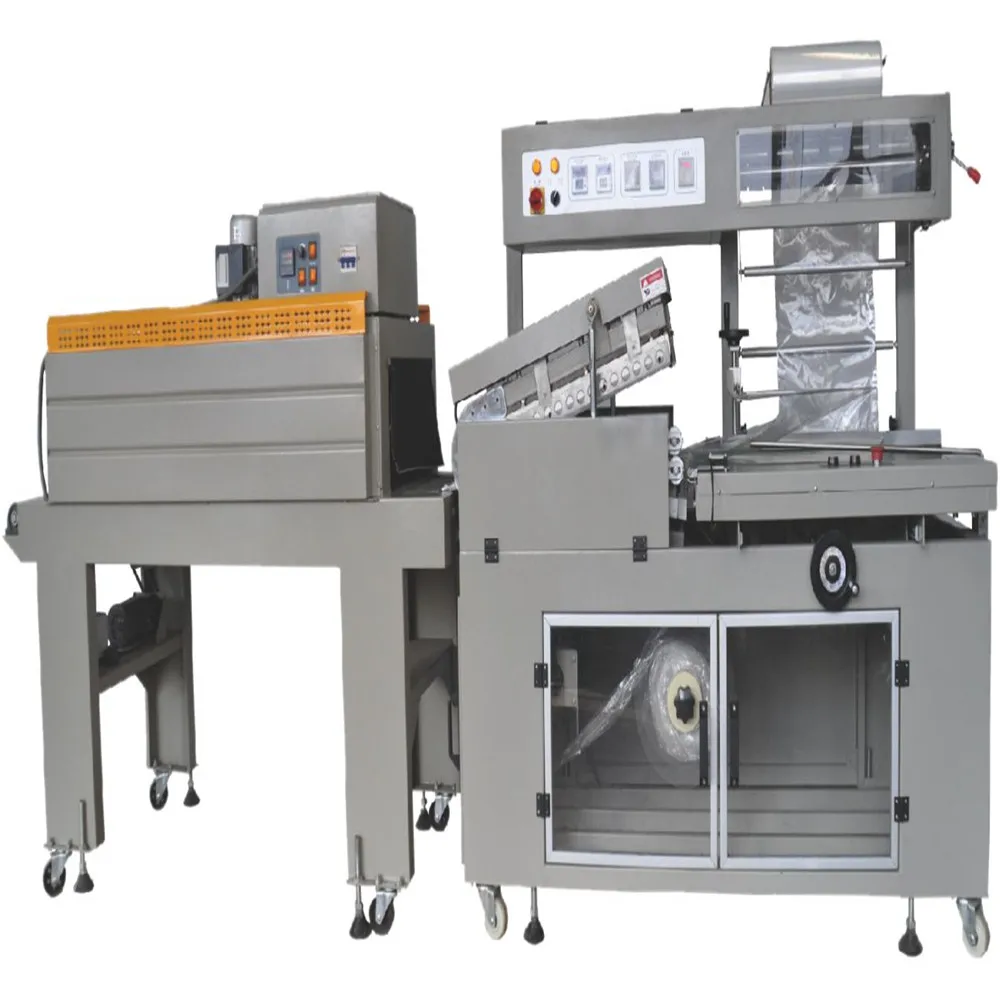 BS-400LA + BMD-450C полный автоматический пиццы shrink wrap машина