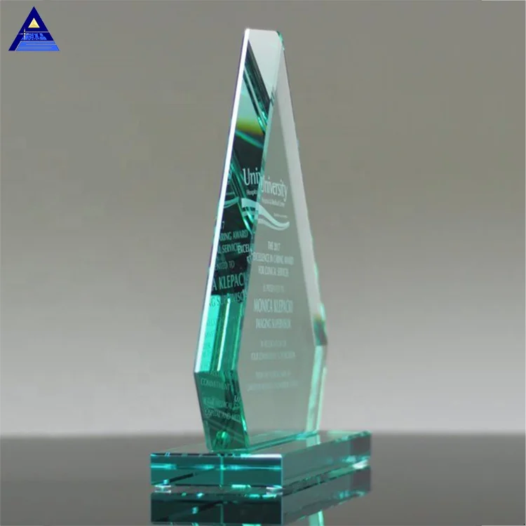 Cheap High Quality Demi Diamond Jade Crystal Glass Award Tropy For Sale