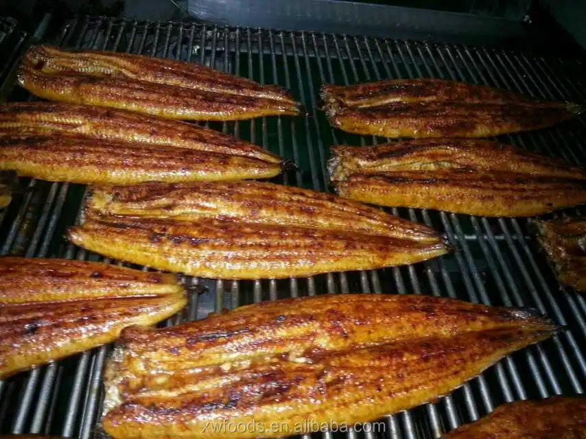 Frozen unagi kabayaki headless back cut Roasted eel