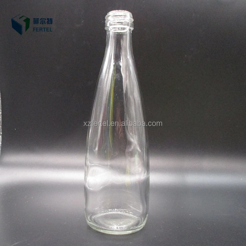 Custom design glass beverage/water/coke/sprite soft drink bottle