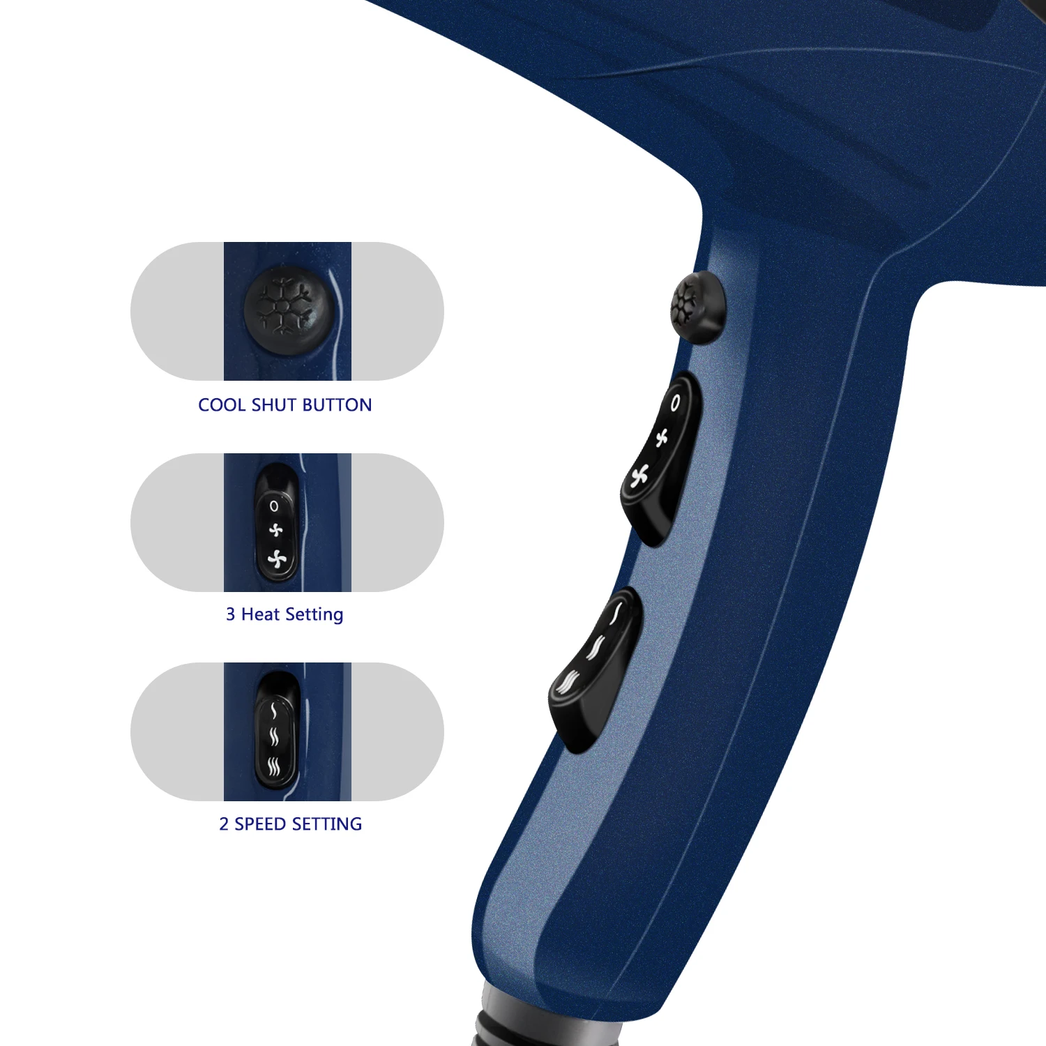 
Hot Sale Salon Quality High Powerful Professional Hair Dryer 