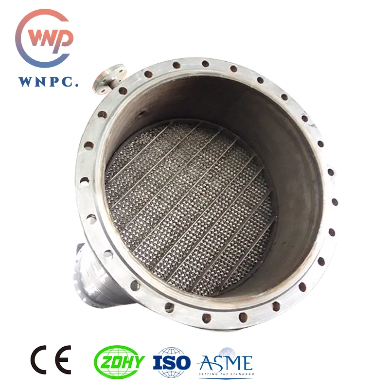 shell and tube  heat exchanger for chemical and medical use