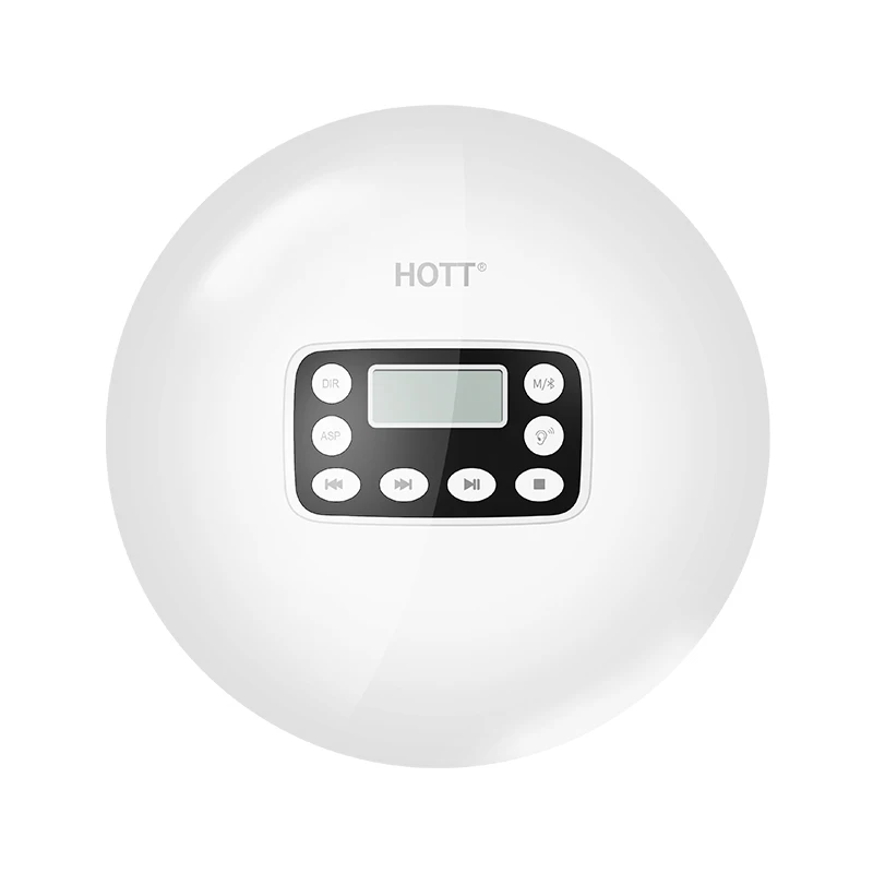 
 Портативный bluetooth CD-плеер Встроенный 1000 мАч аккумулятор поддержка CD-R,CD-RW,MP3 компакт-дисков формата  