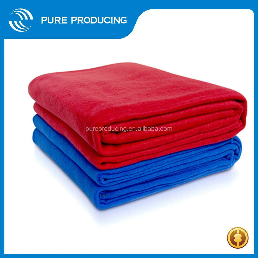
Disposable fleece airline blanket 