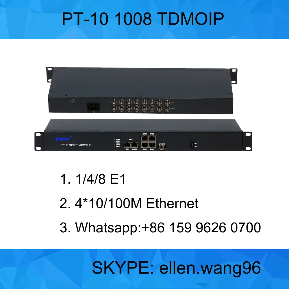 
Photel PT-10 Wireless product TDM over IP/E1 over IP converter 