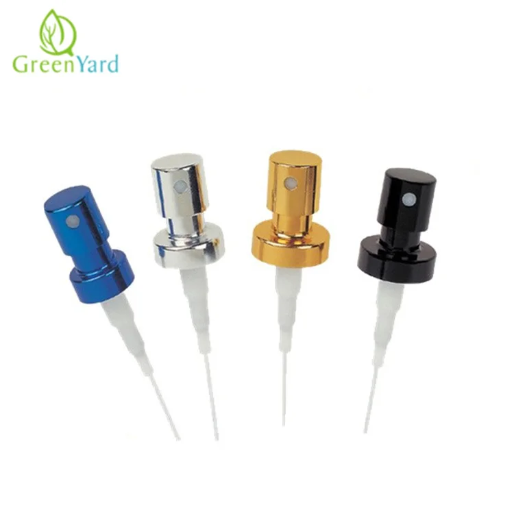 Aluminium Metal Black Crimp Perfume Spray Pump For Fragrance Bottle