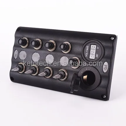 CE waterproof toggle rocker switch panel For 12V 24V Yacht Boat Marine