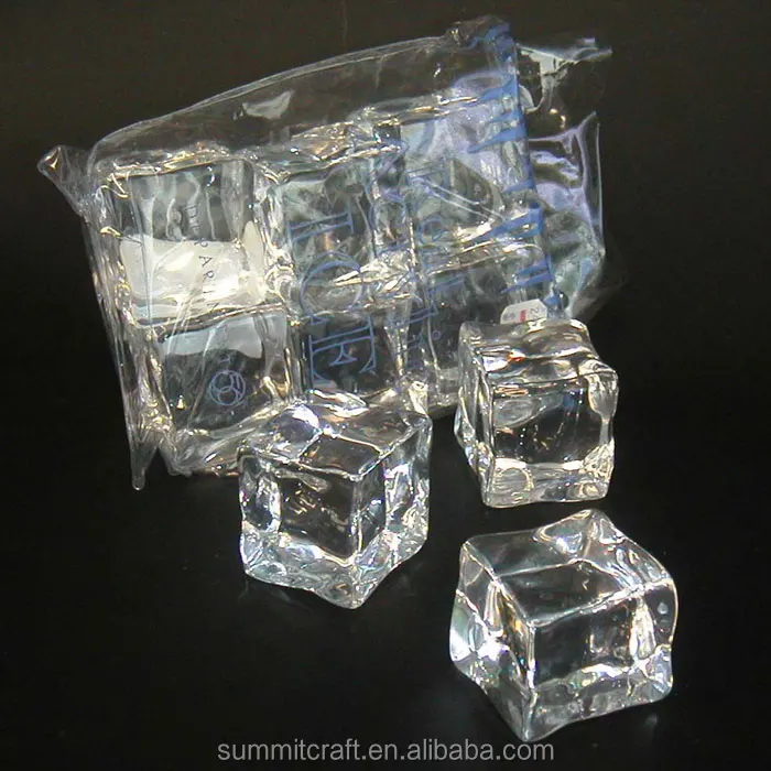 Украшение для вечеринки бара прозрачный высокий искусственный кубик льда акриловый