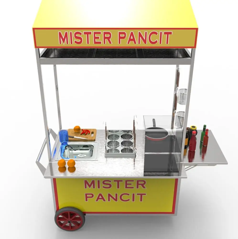 
Bike drive food vending carts 