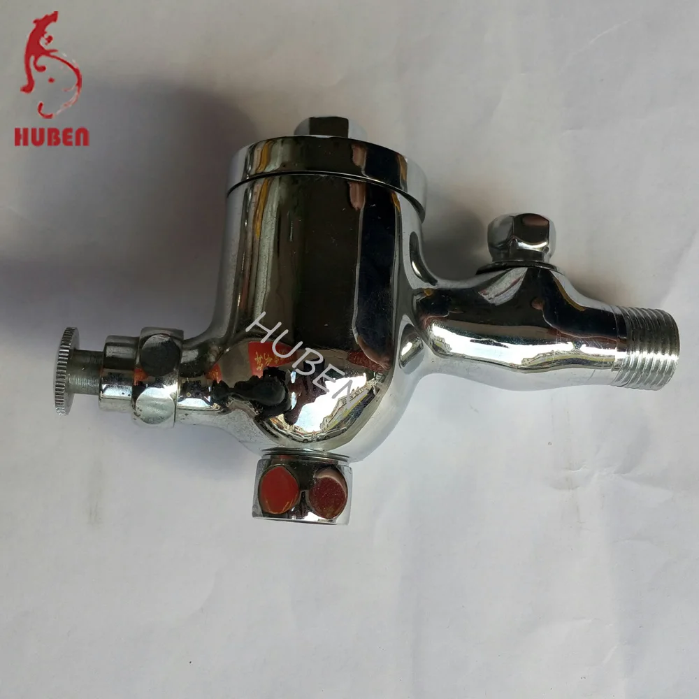 
Chrome finish urinal button type flush valve 