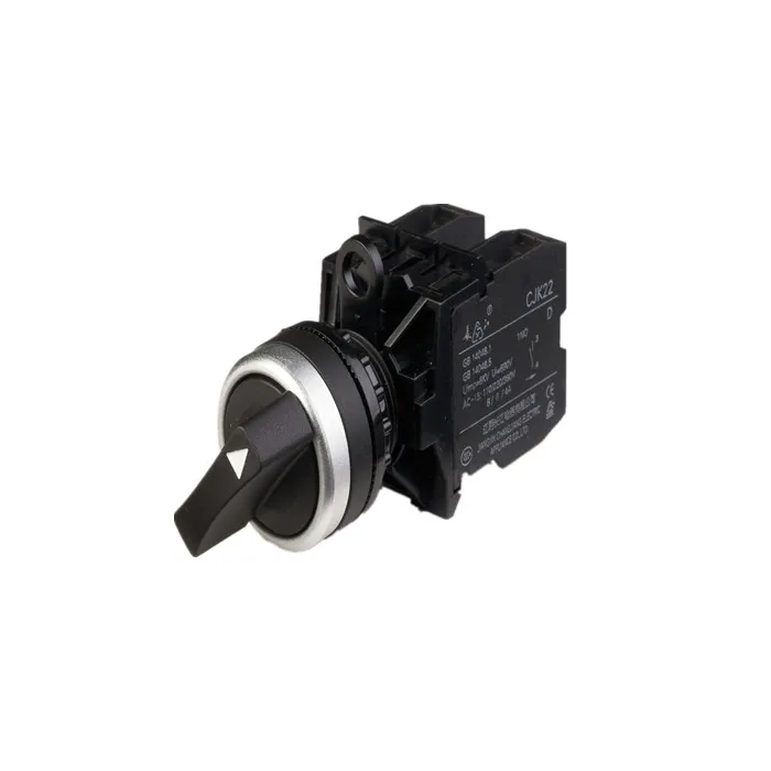 CJK22 Серии 220V Поворотный 3 позиции 22 мм селектор кнопочный переключатель
