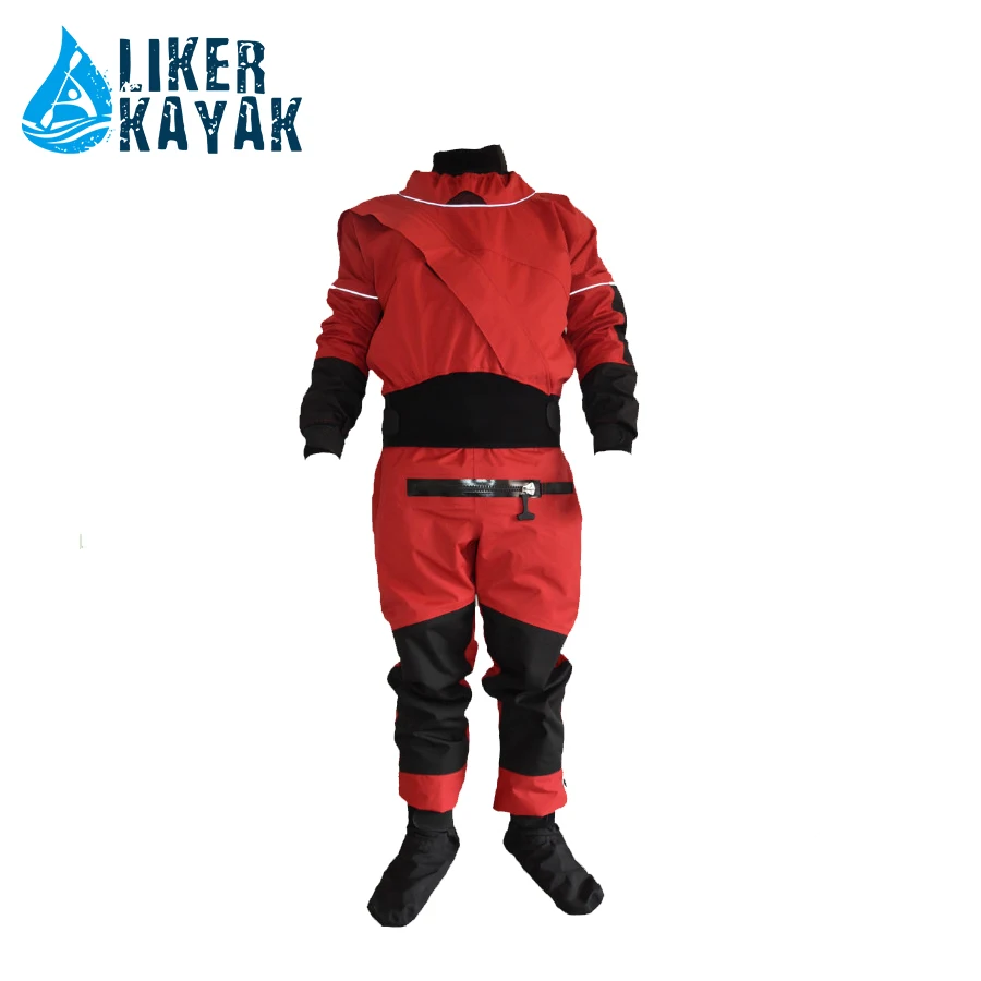 High quality xxxl dry suit breathable drysuit diving fabric zipper kayaking drysuit