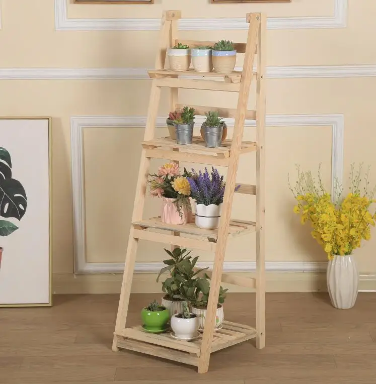 WL2075,More Cheapest Wooden Flower ladder