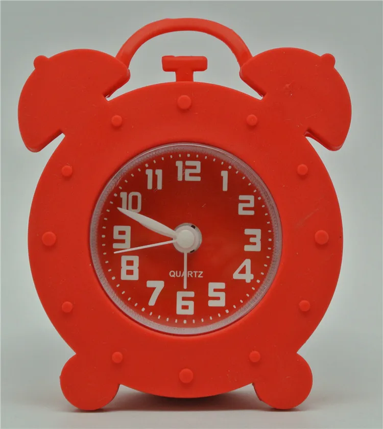 unbreakable silicone clock silent clock children alarm clock
