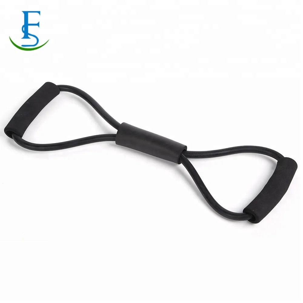 Training Pull Up Power Exercise Custom Stretch 8 Shaped Tube Resistance Bands Chest Expander