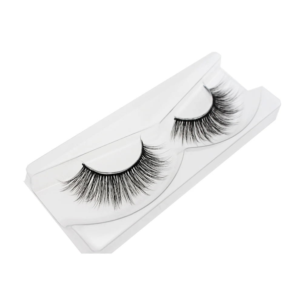 Create your own brand false silk synthetic eye lashes private label custom packaging box faux 3d mink lashes