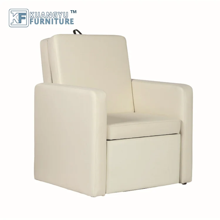 Modern leather medium density foam sponge folding chair for hospital