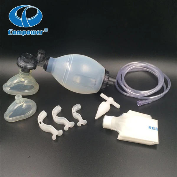 Adult Oxygen Breath Silicone Ambu Bag Manual Autoclavable Resuscitator