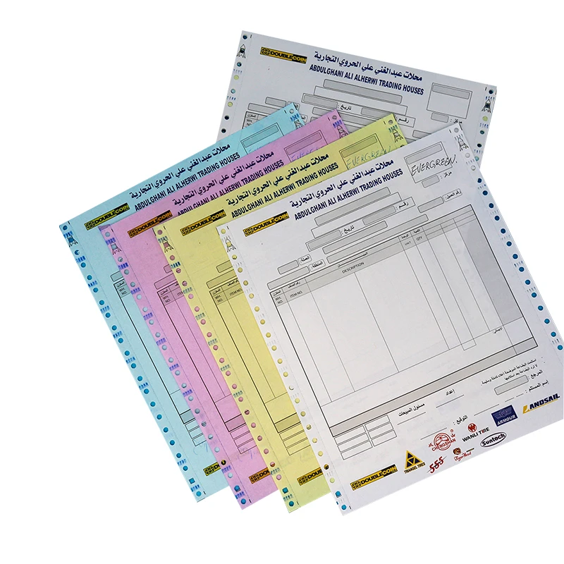 1/2/3/4/5/6 ply Computer form paper 241mm*280mm ( 9.5x11 inch ) continuous Carbonless paper ncr