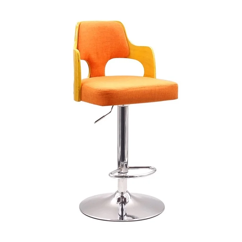 
Faux Leather and Chrome Finish Contemporary Swivel Barstool 