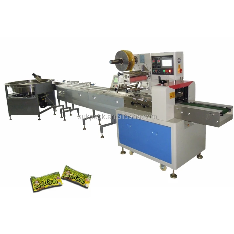 Automatic chocolate bar pillow packaging machine