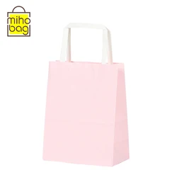 green product handbag Customized shopping kraft paper bag with logo