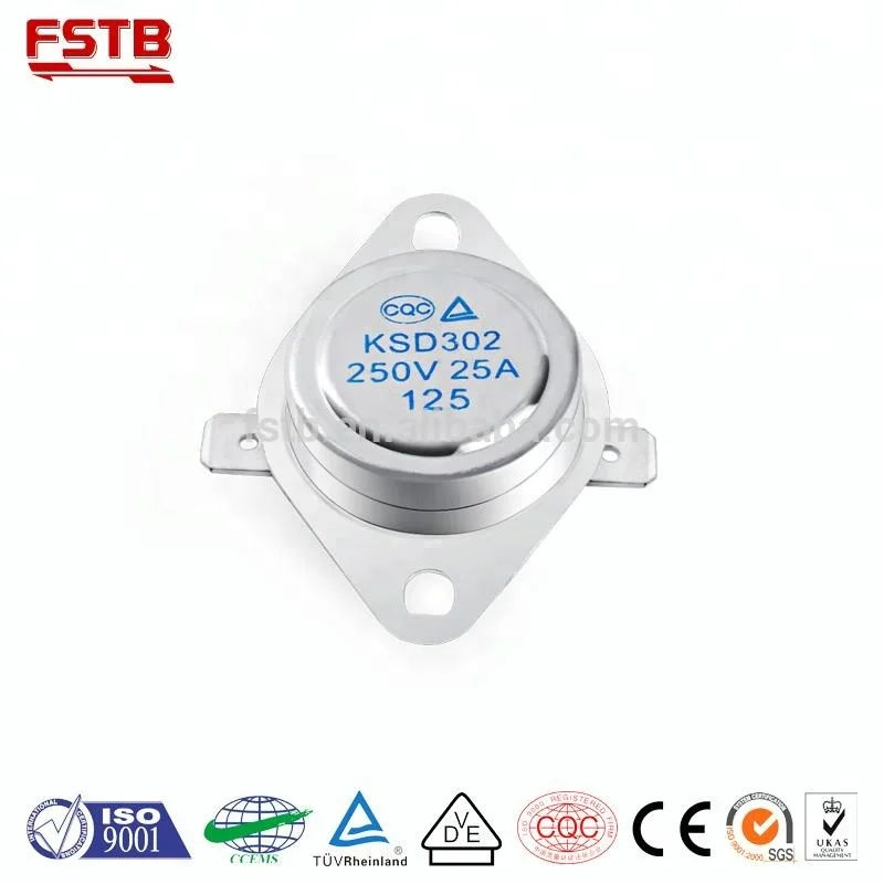 FSTB KSD 302 thermostat  Big Current Bakelite snap action limit Switch