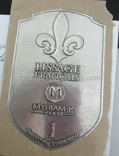 perfume bottle label/aluminum embossed label /metal sticker
